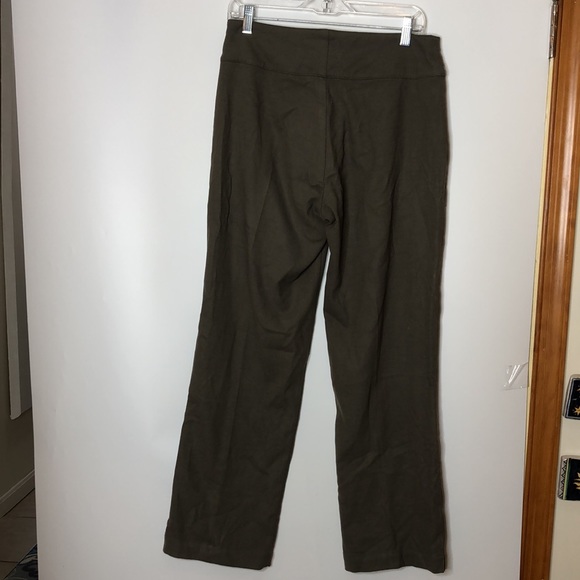 REI Women's Pants Green Button Fly Straight Cut Soft Warm Pants Size 10 - Picture 9 of 9